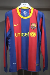 10-11 Barcelona Home Retro Kit Vintage Player Version Long Sleeve Shirt AAAAJersey Dropship Yup