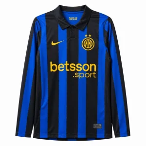 26-27 Inter Milan Mens Home Kit Football Long Sleeve T-Shirt AAAAJersey Supply Yupoo 4